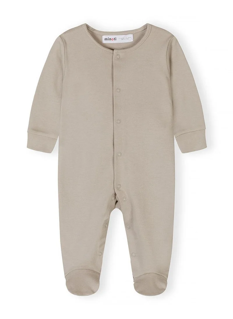 مينوتي unisex 5-pack long sleeve sleepsuits neutral beige 0-24 months